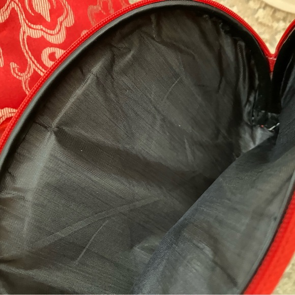 NEW SET OF 5 RED BROCADE CLUTCH PURSE/make up bags from India 🇮🇳 - Picture 7 of 8